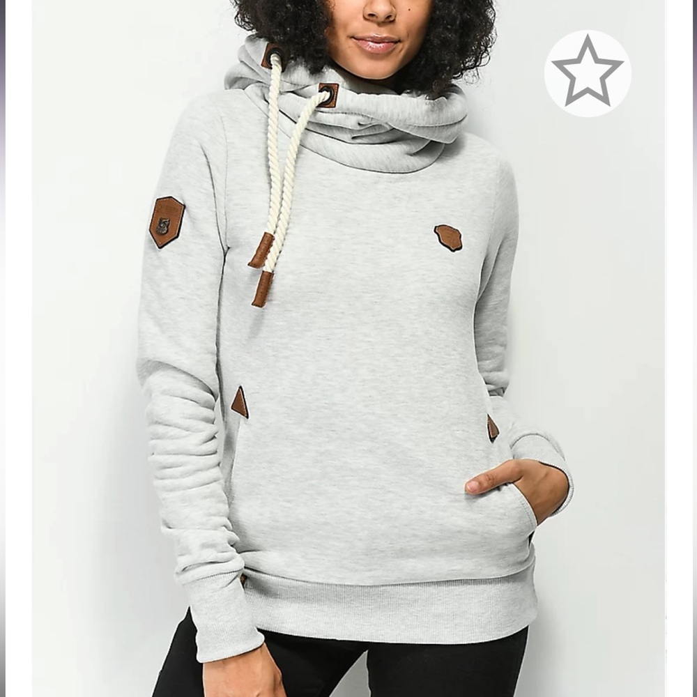 Naketano Darth Stone Grey Hoodie Size L